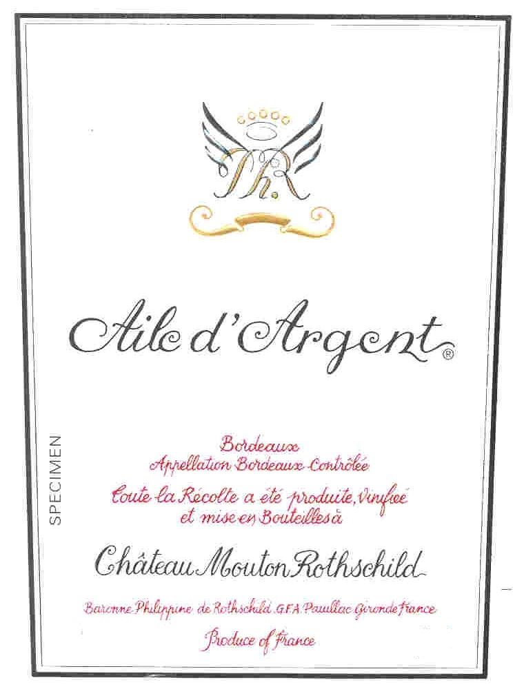 Chateau Mouton Rothschild - Aile d´Argent Blanc 2021
