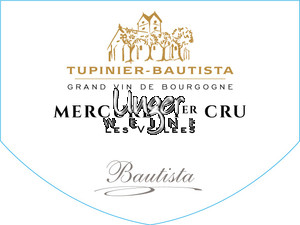 2022 Mercurey Les Vellees 1er Cru Blanc Domaine Tupinier-Bautista Cote Chalonnaise