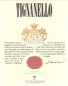 2014 Tignanello Antinori Toskana