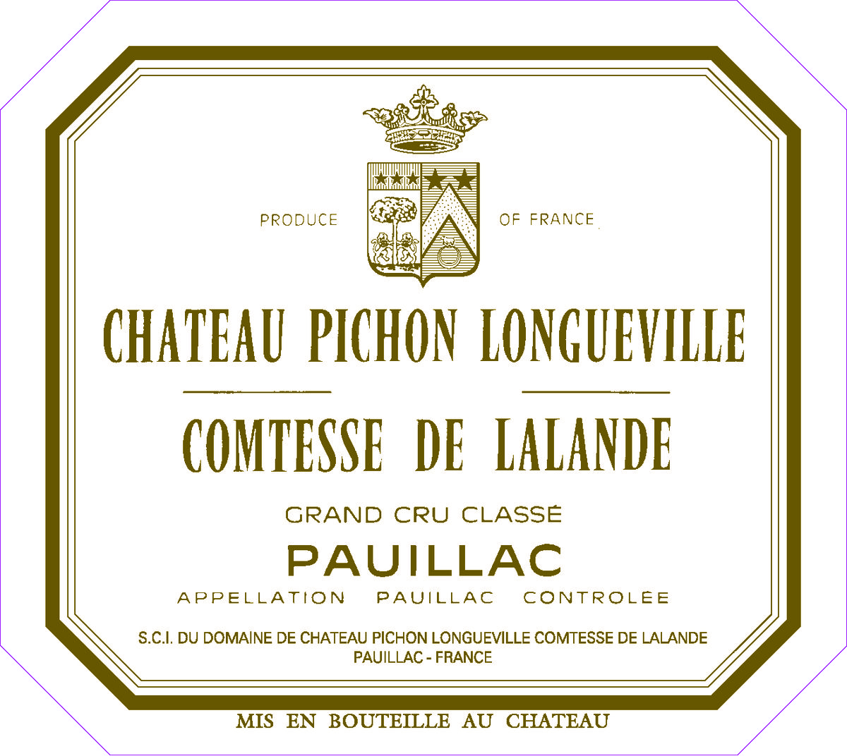 Chateau Pichon Comtesse de Lalande 2012 0,75 L