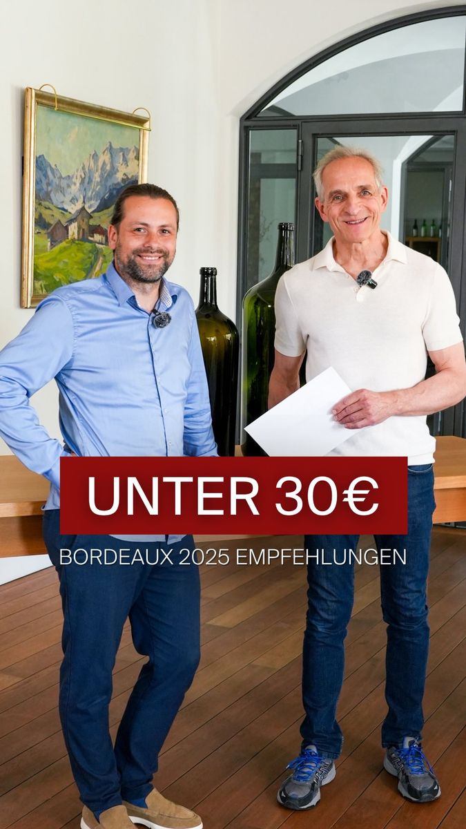 Bordeaux Subskription 2025: Unsere Empfehlungen für Sonderformate 🍷
Alle Normalflaschen dieser Weine sind bereits für unter 30 € erhältlich. Für euch haben wir zusätzlich die attraktivsten Deals bei den Sonderformaten herausgesucht:
• Château Capbern 2025 (19,90€/0,75l):
3er-Magnum: 130,50 € | Doppelmagnum: 137,60 €
• Château Clos de L’Oratoire 2025 (27,50€/0,75l)
3er-Magnum: 176,10€ | Doppelmagnum: 168,00 €
• Château Laroque 2025 (26,50€/0,75l)
3er-Magnum: 170,10 € | Doppelmagnum: 164,00 €
• Château Siran 2025 (28,50€/0,75l):
12er-Kiste: 342,00 € | 6er-Magnum: 357,60 €
• Château Sociando-Mallet 2025 (28,40€/0,75l):
3er-Magnum: 181,50 € | 12er-Halbflaschen: 340,80 €
• Château Moulin Saint-Georges 2025 (27,30€/0,75l):
3er-Magnum: 174,90 € | Doppelmagnum: 167,20 €
Alle Weine sind heute in unserer Story verlinkt. Die Infos findest du anschließend in unserem Story-Highlight zur Subskription 2025.
Mehr spannende Weine des Jahrgangs 2025 entdecken auf subskription-bordeaux.de.
Du hast Fragen zu den Weinen, Formaten oder deiner Auswahl? Schreib uns gerne eine DM, wir beraten dich persönlich.
@chateaucalonsegur @ lesprit_ausone_famillevauthier @chateau_laroque @closdeloratoire @neipperg.france @chateausiran @chateausociandomallet
#UngerWeine #BordeauxPrimeur #Bordeaux2025 #Subskription #BordeauxWein
