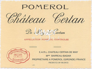 2021 Chateau Certan de May Pomerol