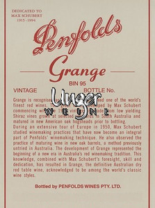 1991 Grange Penfolds Südaustralien