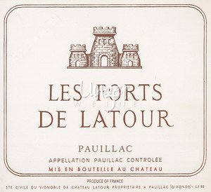 1995 Les Forts de Latour Chateau Latour Pauillac