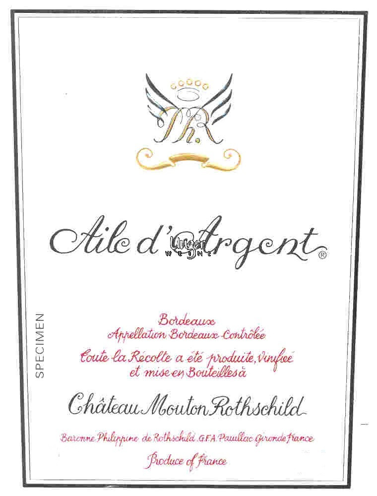 2013 Aile d´Argent Blanc Chateau Mouton Rothschild Pauillac