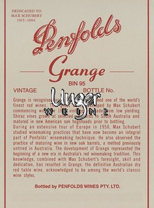 1992 Grange Penfolds Südaustralien