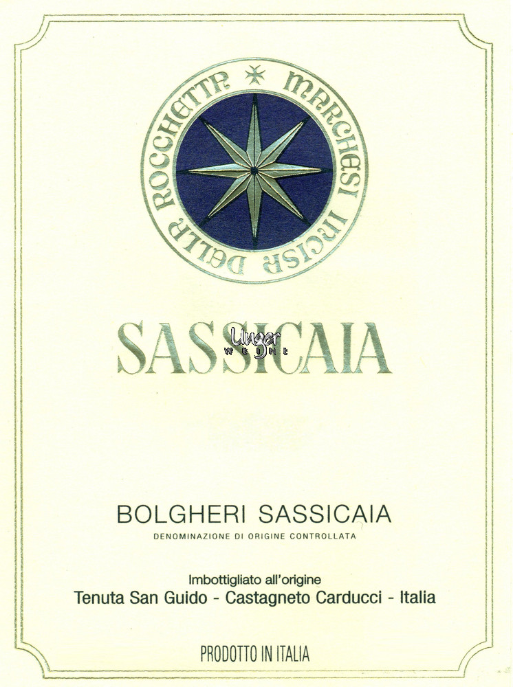 2021 Sassicaia VdT Tenuta San Guido Toskana