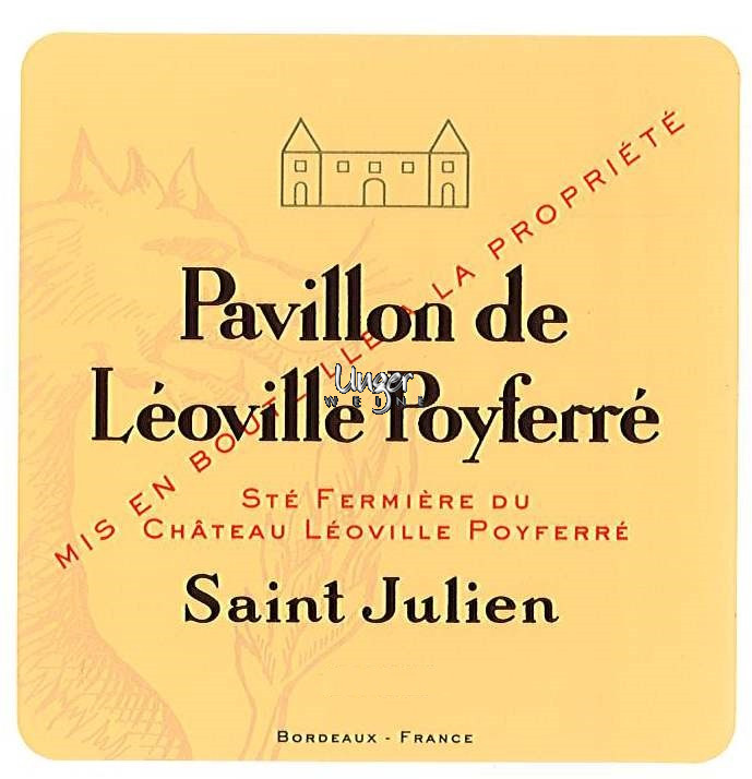2015 Pavillon de Leoville Poyferre Chateau Leoville Poyferre Saint Julien