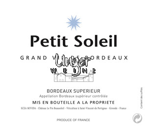 2018 Petit Soleil Chateau Le Pin Beausoleil Bordeaux Superieur