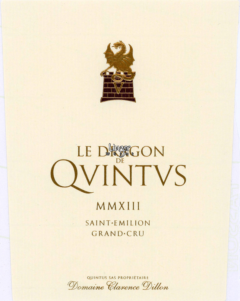 2020 Le Dragon de Quintus Chateau Quintus Saint Emilion