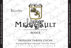 2022 Meursault Rouge Domaine Fabien Coche Cote de Beaune