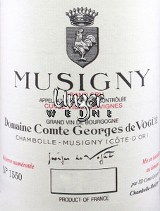 2021 Musigny Vieilles Vignes Grand Cru Comte Georges de Vogue Burgund