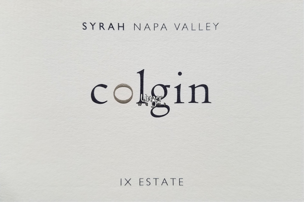 2016 IX Estate Syrah Colgin Napa Valley