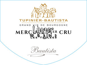 2023 Mercurey Les Vellees 1er Cru Blanc Domaine Tupinier-Bautista Cote Chalonnaise