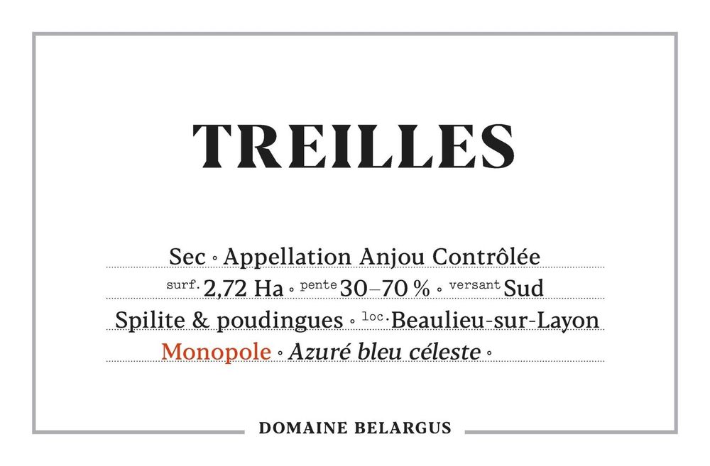 Domaine Belargus - Treilles 2020