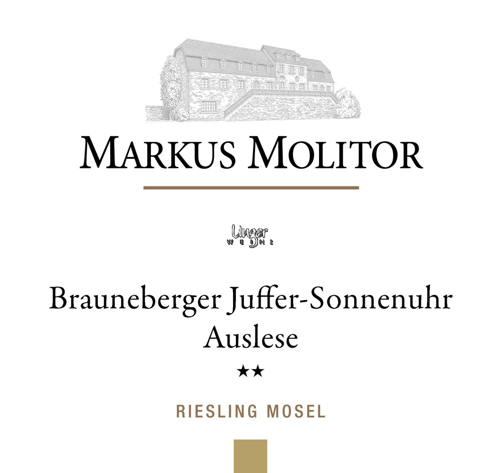 2022 Brauneberger Juffer Sonnenuhr Riesling Auslese ** Goldkapsel Molitor, Markus Mosel