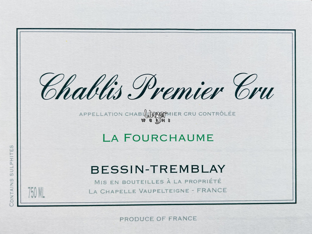 2021 Chablis La Fourchaume 1er Cru Domaine Bessin Tremblay Chablis