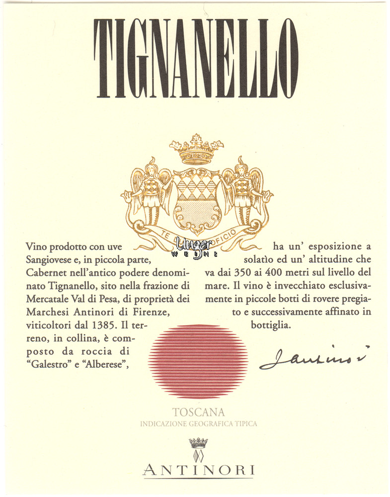 2008 Tignanello Antinori Toskana