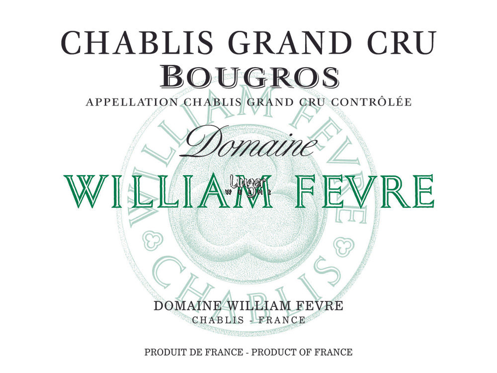 2022 Chablis Bougros Domaine Grand Cru Domaine William Fevre Chablis