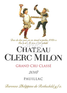 2018 Chateau Clerc Milon Rothschild Pauillac