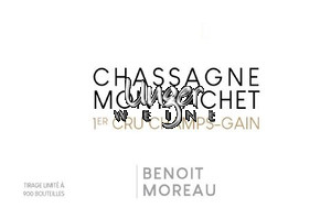 2022 Chassagne Montrachet Champs Gains 1er Cru Benoit Moreau Cote de Beaune