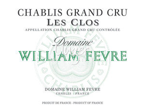 2020 Chablis Les Clos Domaine Grand Cru Domaine William Fevre Chablis