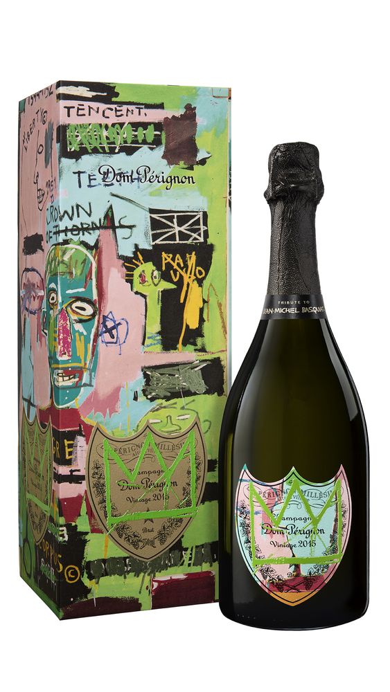 2015 Dom Perignon Champagner Brut Special Edition - Tribute to Jean-Michel Basquiat - Edition Green Moet et Chandon Champagne