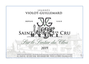 2019 Saint Aubin Sur le Sentier du Clou 1er Cru Joannes Violot-Guillemard Cote de Beaune
