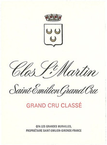2000 Chateau Clos Saint Martin Saint Emilion