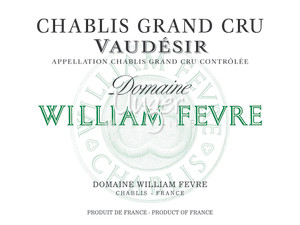 2020 Chablis Vaudesir Domaine Grand Cru Domaine William Fevre Chablis