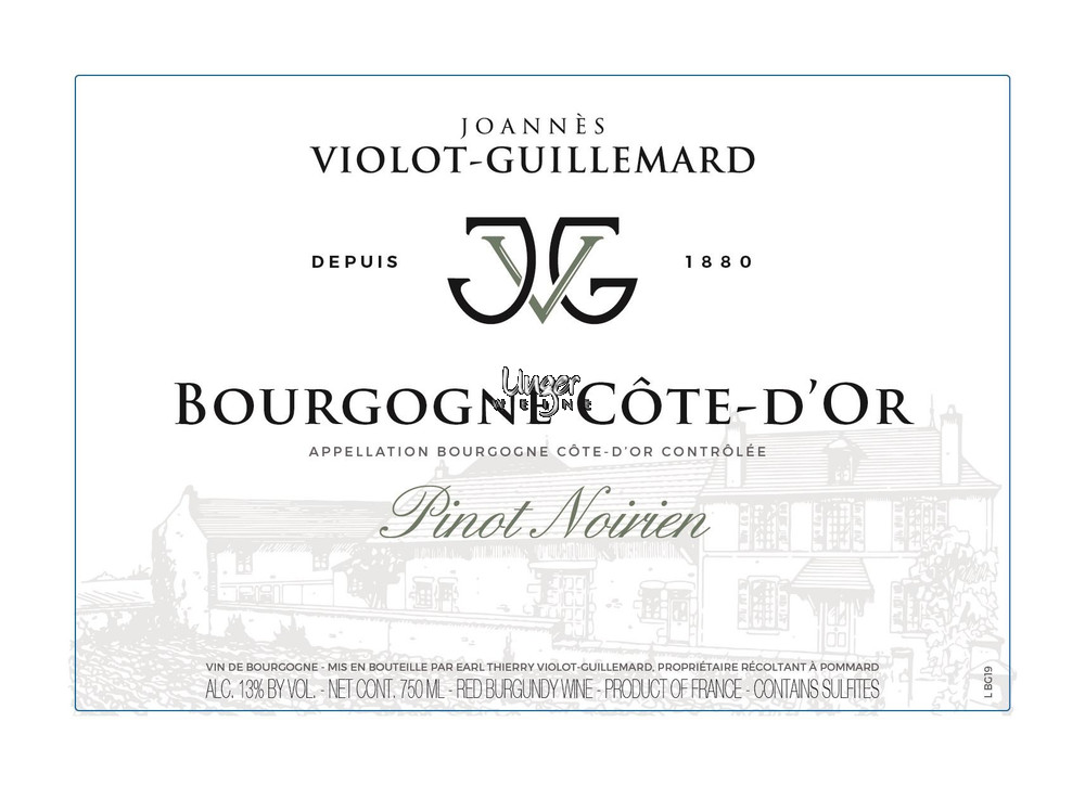 2022 Bourgogne Rouge Joannes Violot-Guillemard Burgund