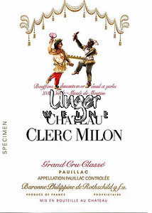 2019 Chateau Clerc Milon Rothschild Pauillac