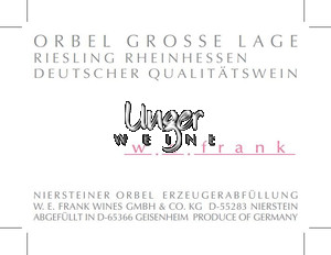2018 Riesling Orbel Grosse Lage Weingut W.E. Frank Rheinhessen