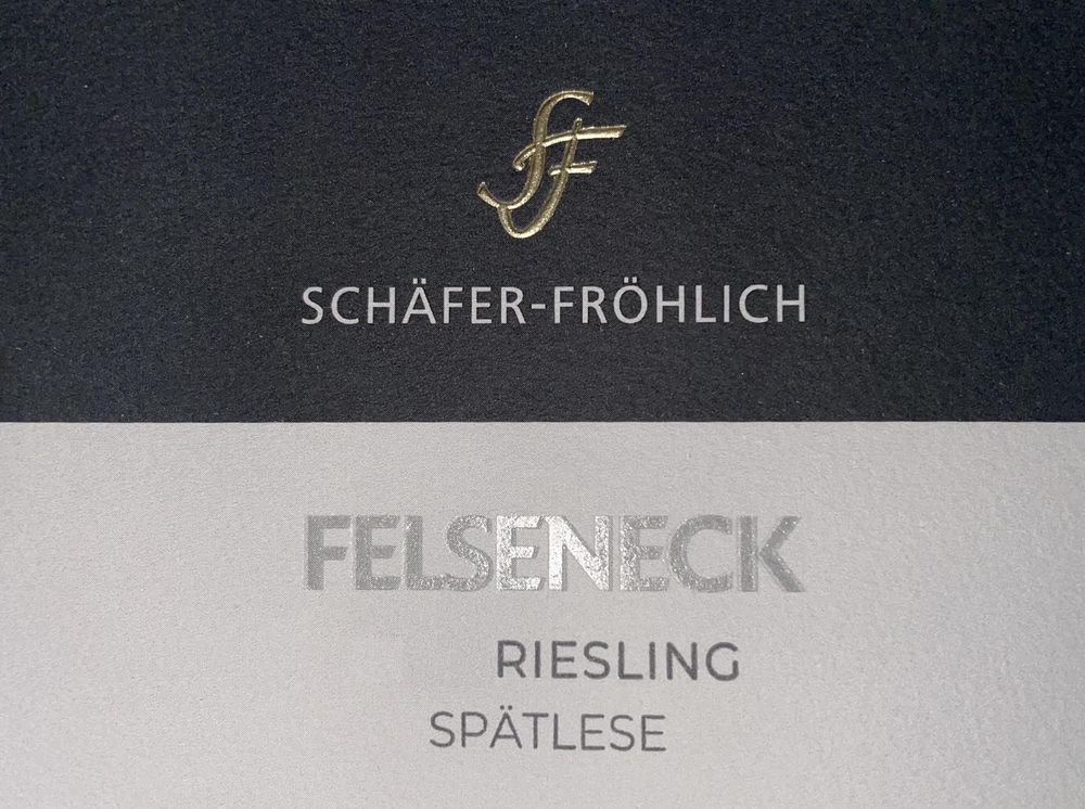 2023 Felseneck Riesling Spätlese Schäfer-Fröhlich Nahe