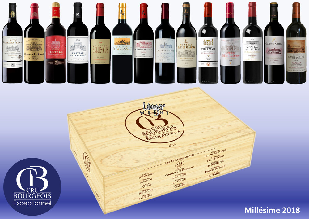 2019 Crus Bourgeois Exceptionnels Collection "LES 14 EXCEPTIONNELS" Bordeaux