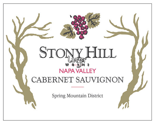 2011 Cabernet Sauvignon Stony Hill Napa Valley