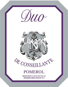2013 Duo de Conseillante Chateau la Conseillante Pomerol