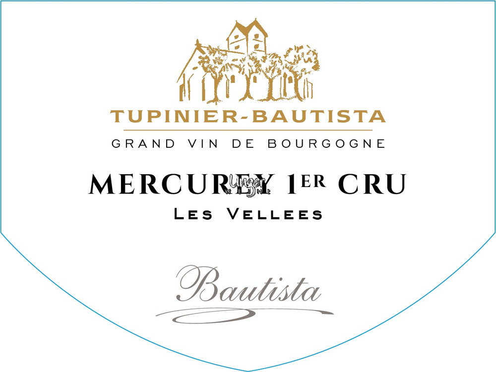 2020 Mercurey Les Vellees 1er Cru Blanc Domaine Tupinier-Bautista Cote Chalonnaise