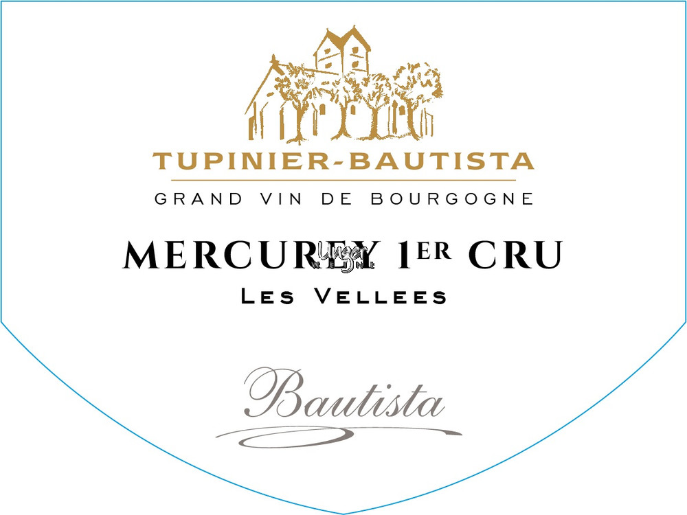 2023 Mercurey Les Vellees 1er Cru Blanc Domaine Tupinier-Bautista Cote Chalonnaise