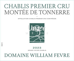 2023 Chablis Montee de Tonnerre Domaine 1er Cru Domaine William Fevre Chablis