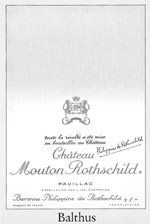 Chateau Mouton Rothschild - Chateau Mouton Rothschild US-Etikett 1993