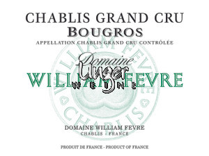 2020 Chablis Bougros Domaine Grand Cru Domaine William Fevre Chablis