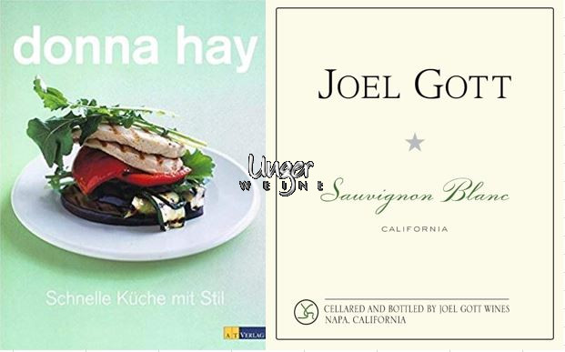 Donna Hay Schnelle Küche mit Stil Joel Gott Sauvignon Blanc 2018 und ein Kochbuch Kalifornien