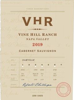 2019 VHR Cabernet Sauvignon Vine Hill Ranch Kalifornien