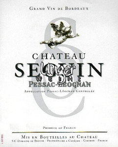 2014 Chateau Seguin Pessac Leognan