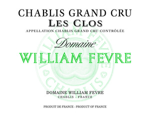 2020 Chablis Les Clos Domaine Grand Cru Domaine William Fevre Chablis