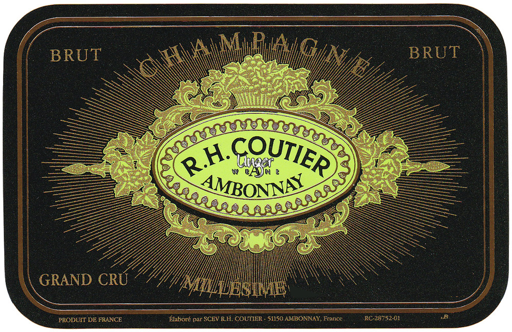 2005 Champagne Brut Millesime Grand Cru Coutier Champagne