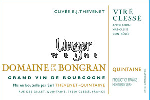 2015 Vire Clesse - CUVEE EJ THEVENET Domaine de la Bongran Vire Clesse