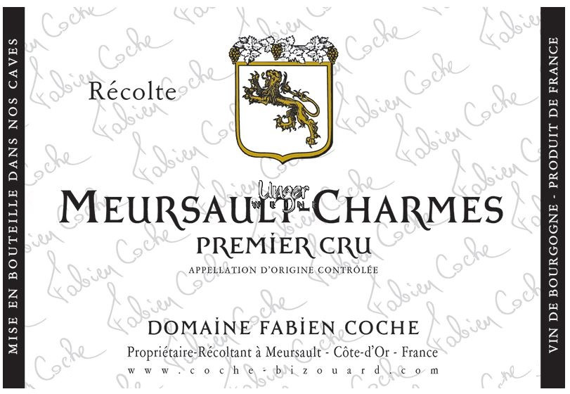 2022 Meursault Charmes 1er Cru Domaine Fabien Coche Cote de Beaune