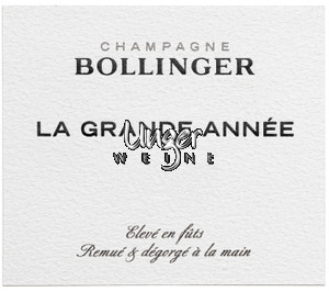 2014 Champagner Grande Annee Bollinger Champagne